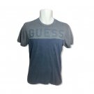 Guess Mens T-Shirt Blue Mens Teen Crewneck Tee Design 36Wx26L”