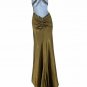 Dave & Johnny by Laura Ryner Maxi Olive Party Prom Dress Size 5/6 See PicFLAWS