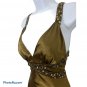 Dave & Johnny by Laura Ryner Maxi Olive Party Prom Dress Size 5/6 See PicFLAWS