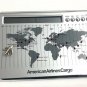 Executive Desk World Time Digital Clock Calendar Dual Alarm Used Office Work