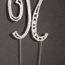 RHINESTONE Cake Toppers Small letter N