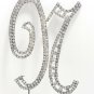 RHINESTONE Cake Toppers Small letter N