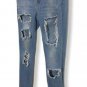VIP Jeans Denim Light Blue Wash, Ripped Size 5-6 29x36&acirc;�� See Pic Flaw