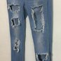 VIP Jeans Denim Light Blue Wash, Ripped Size 5-6 29x36&acirc;�� See Pic Flaw