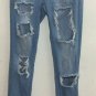 VIP Jeans Denim Light Blue Wash, Ripped Size 5-6 29x36&acirc;�� See Pic Flaw