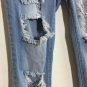VIP Jeans Denim Light Blue Wash, Ripped Size 5-6 29x36&acirc;�� See Pic Flaw
