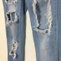 VIP Jeans Denim Light Blue Wash, Ripped Size 5-6 29x36&acirc;�� See Pic Flaw