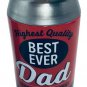 NEW “DAD†BEER CAN NOVELTY COIN BANK BDay GIFT REMOVABLE LID