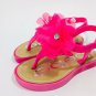 Bebe Hot Pink Girls Sandals, Toddlers Size (7/8)