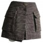Rachel Rachel Roy Black Multi Printed Pocket Skort Shorts Mini Skirt Cotton Sz 6