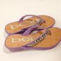 Bebe Rhinestone Lavender Girls Sandals Size 11/12