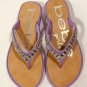 Bebe Rhinestone Lavender Girls Sandals Size 11/12