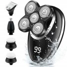 Electric Beard Trimmer Shaver Grooming Clippers Set Tool 5 in 1 Cordless LED