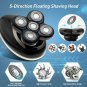 Electric Beard Trimmer Shaver Grooming Clippers Set Tool 5 in 1 Cordless LED