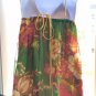 Double Zero Flowy Flower Top Cami With Detailed Crisscrossed Back, Size S