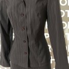 La Belle Vintage Women Blazer Jacket And Mini Skirt Career Office Wear Sz 5 Gray
