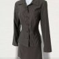 La Belle Vintage Women Blazer Jacket And Mini Skirt Career Office Wear Sz 5 Gray