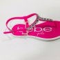 Bebe Hot Pink Rhinestone Women Girls Sandals Extra Cushion Size 4/5
