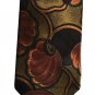Hugo Boss Italian Silk Tie Maroon Gold Flower Men's