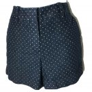 Valerie Bertinelli Women’s Blue Jean Denning White Polka Dot Shorts Size 4