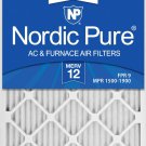 MERV AC Air Filter Cleaner Purifier 12 Pleated Nordic Pure 16x25x1 6 Box USA