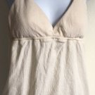Self Steam Junior Women Tank Top Large Beige Daily Beach Wear V Neck