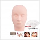 Practice Training Cosmetology Mannequin Doll Face Head Eyelash MakeUp With Gift