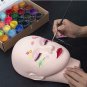 Practice Training Cosmetology Mannequin Doll Face Head Eyelash MakeUp With Gift