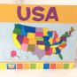 Lift a Flap USA Map Kids Children Book 2007 School Supply Learning