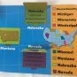 Lift a Flap USA Map Kids Children Book 2007 School Supply Learning