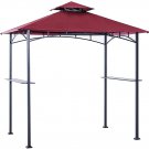 CANOPY Grill Shelter Shade Roof FIT for Gazebo  Roof ONLY Burgundy