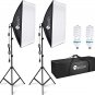 Softbox Continuous Equipment Kit Professional Studio Photography Lighting