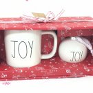Rae Dunn “Joy” Mug Cup And Mini Christmas Ceramic Ornament Home Decoration