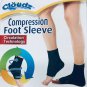 Cloudz Travel Compression Circulation Foot Sleeve Unisex Small/Medium Black