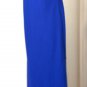 Vintage Flesta Women Solid Blue Maxi Cocktail Party Prom Slip On Scarf Sz Large
