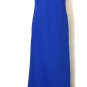 Vintage Flesta Women Solid Blue Maxi Cocktail Party Prom Slip On Scarf Sz Large
