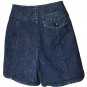Ann Taylor LOFT, Original Dark Denim Blue Jean Shorts, Side Bottoms Sz 2 12.5&acirc;�� L