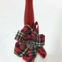 Vintage Christmas Porcelain WHITE BELL Message