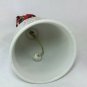 Vintage Christmas Porcelain WHITE BELL Message