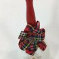 Vintage Christmas Porcelain WHITE BELL Message