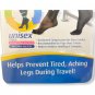 Cloudz Travel Compression Circulation Socks Unisex Black Large Travel Size L