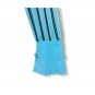 Yesbon Women Stripe Aqua Blouse Work Office Casual Size S- M Some Flaws