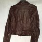 Maroon Synthetic  Women's Jacket Size M Zipper Up