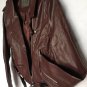 Maroon Synthetic  Women's Jacket Size M Zipper Up