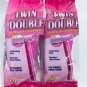Assured Womens Razor Twin Double Stainless Steel Blade Lubricating Strip 2x10/Pk
