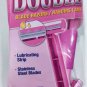 Assured Womens Razor Twin Double Stainless Steel Blade Lubricating Strip 2x10/Pk