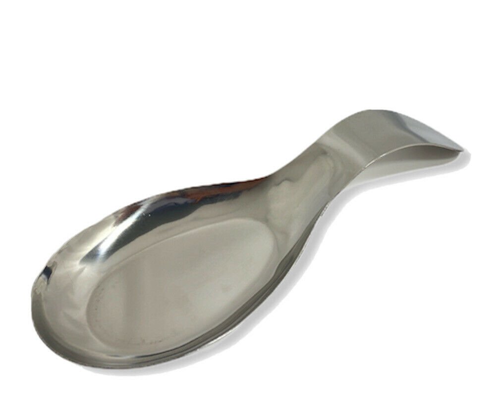 Spoon Rest Stainless Metal Kitchen Utensil Holder Heat