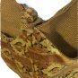 Vintage Handbag Shoulder Bag Woven Jute with Fabric 70&acirc;��s Hippie&acirc;��s Look Mustard