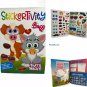 Pre-School Activities Sticker CoLoring Books Numbers, Words, Letters, All 4pcs
