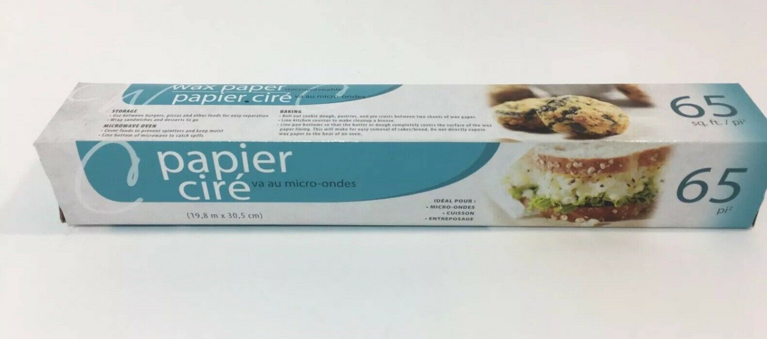 Wax Paper Great for Microwaving Baking or Storing 65 Ft New Kitchen
